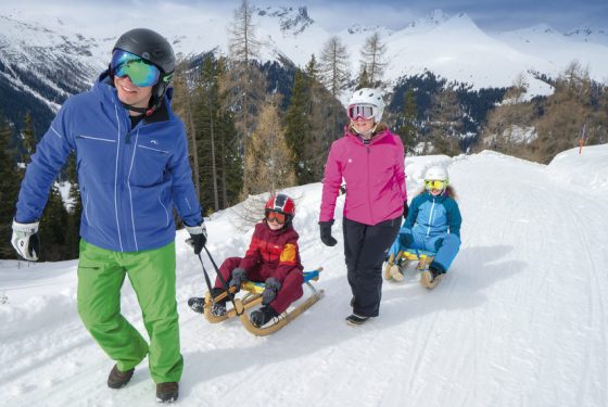 Wintersport Schlitteln Davos Aparthotel Muchetta